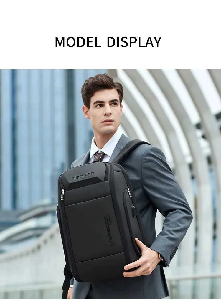 Waterproof Anti-theft Men's Business Backpack With Usb Charging_voghion.com