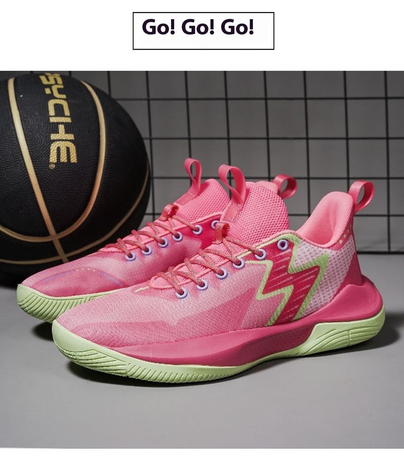 Hohe qualität gummi laufsohle professionelle basketball schuhe gelb braun casual turnschuhe dämpfung_voghion.com
