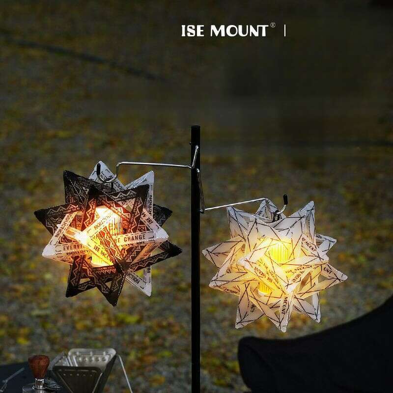 ISE MOUNT Camping în aer liber Placă PP pliabilă Culoare lucrată manual Accesorii de iluminat DIY Material abajur Polaris_voghion.com