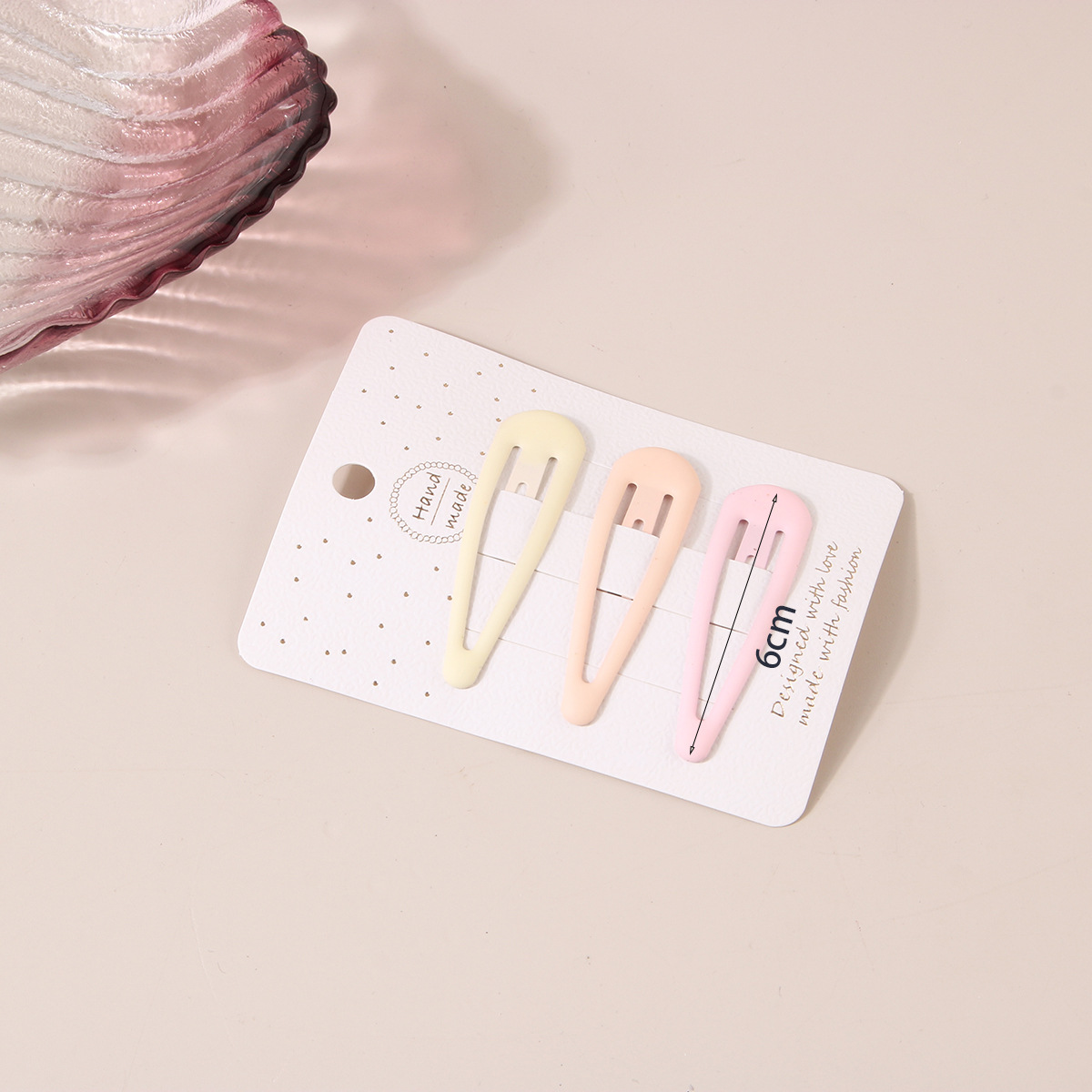 Guanyang versione coreana forcina color crema set da 3 pezzi carino dolce clip bb versatile frangia forcina accessori per capelli forcina_voghion.com