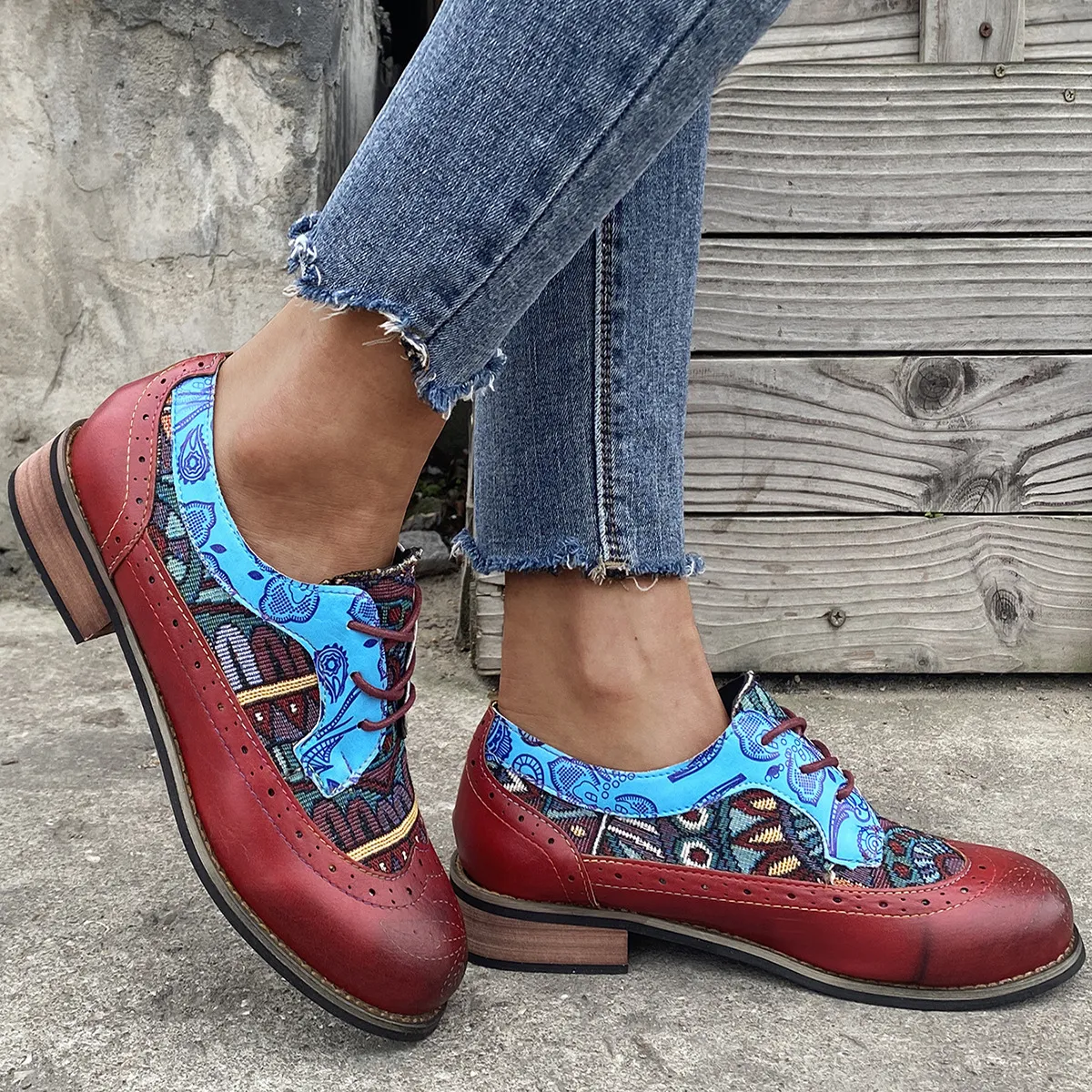 Scarpe brogue casual comode per uomo e donna running sneakers_voghion.com