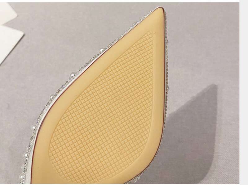 Damen High Heels, Slim Spring 2025, 7 cm kleiner Absatz, spitze französische Einzelschuhe_voghion.com