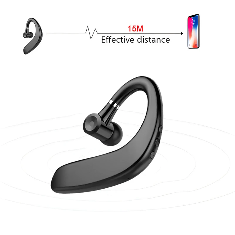 Wireless Bluetooth Earphone Single Business Headset Long Standby_voghion.com