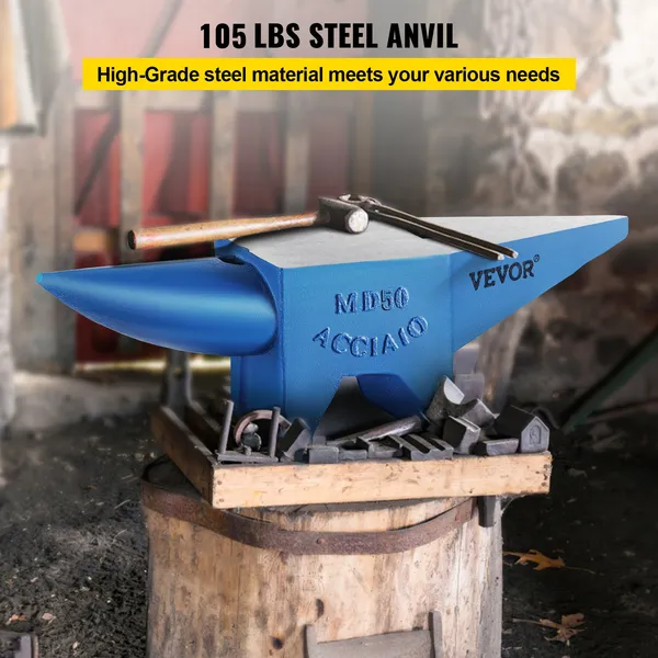 Single Horn Cast Steel Anvil For Blacksmithing And Forge Work_voghion.com