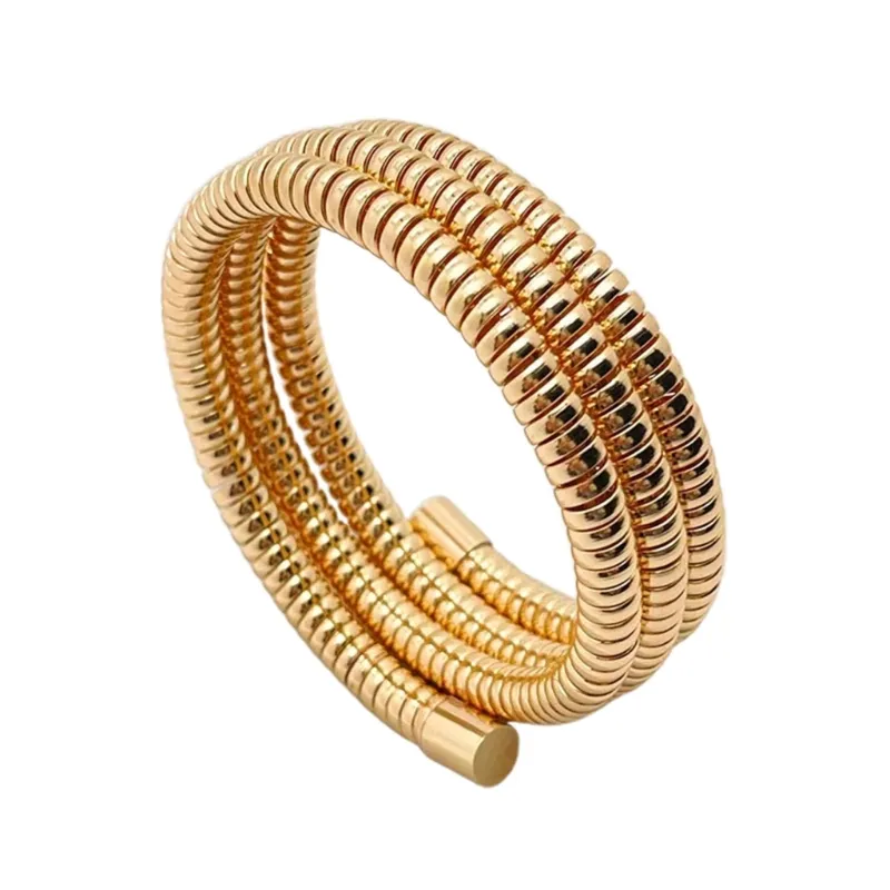 Bangle 2024 Waterproof Wrap Bracelet Opening Bangles Fashion Cuff Elastic_voghion.com