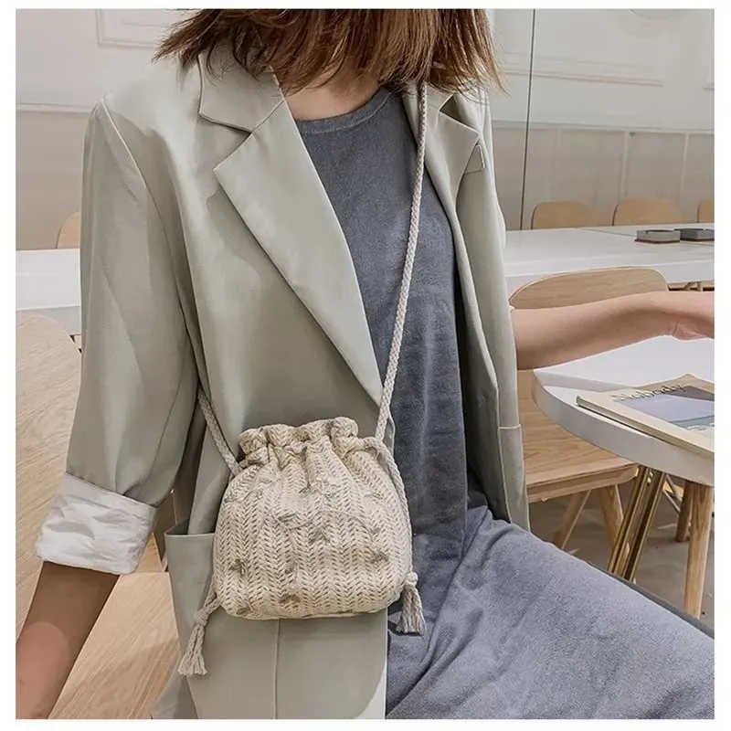 Fi small S hoe Wen Drstring Str spiaggia wer borsa da ricamo donna pizzo dieci carattere borsa da viaggio Y241026_voghion.com