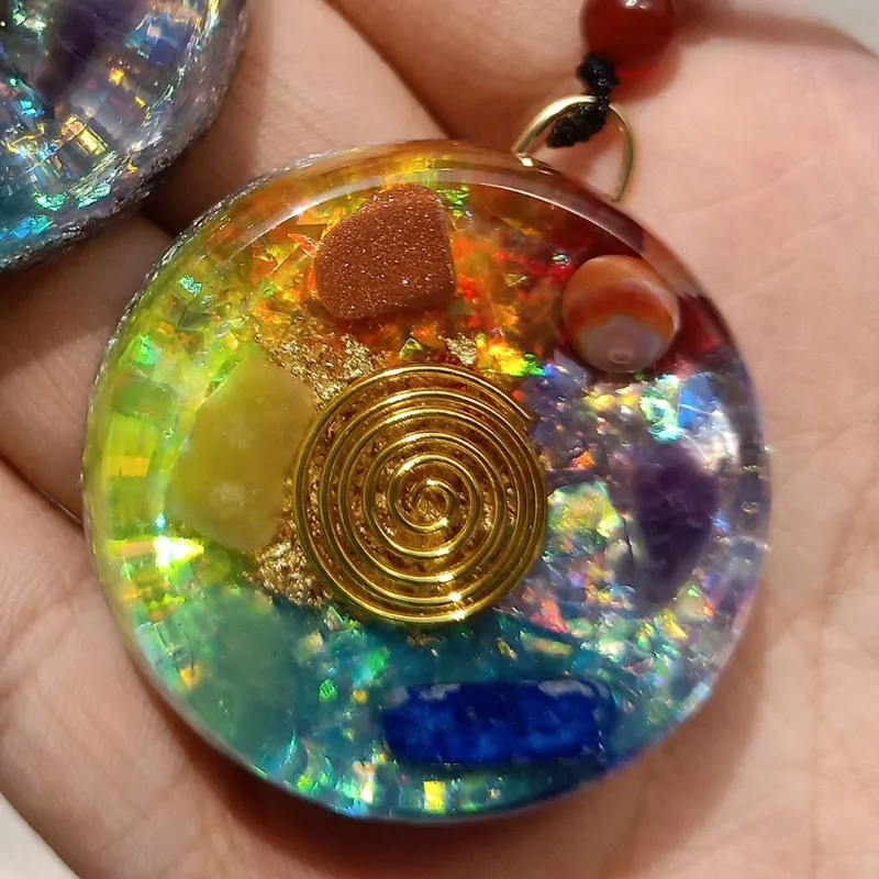 Αλυσίδες Φινετσάτο Ρομαντικό Κολιέ με 7 Τσάκρα από Κρύσταλλα Πανκ για Γυναίκες και Κορίτσια Έθνικ Τσόκερ, Δώρα Γενεθλίων_voghion.com