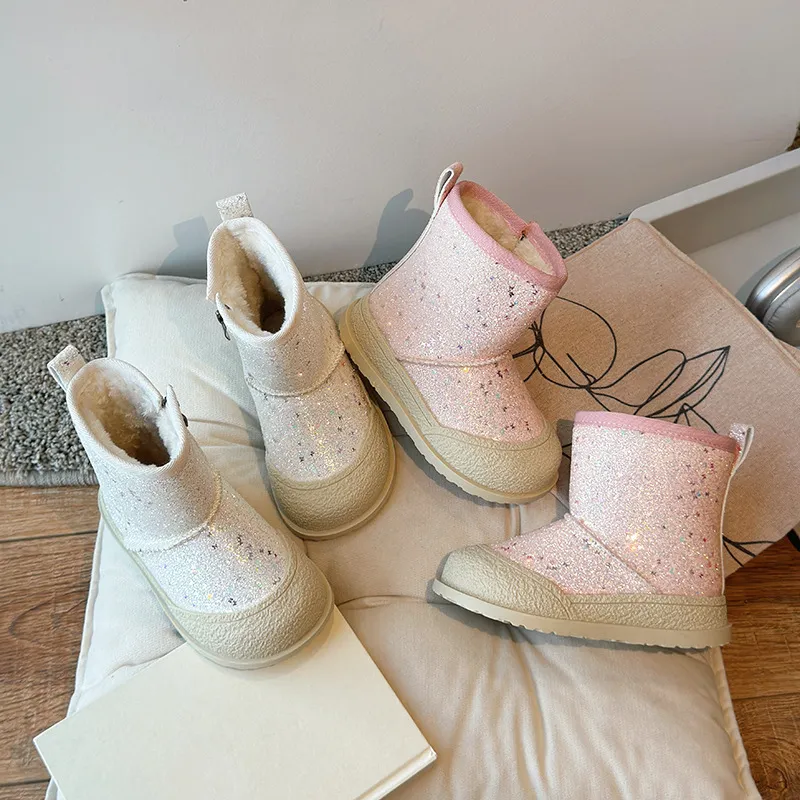 Warme kinder snowboots voor de winter mode jongens en meisjes_voghion.com