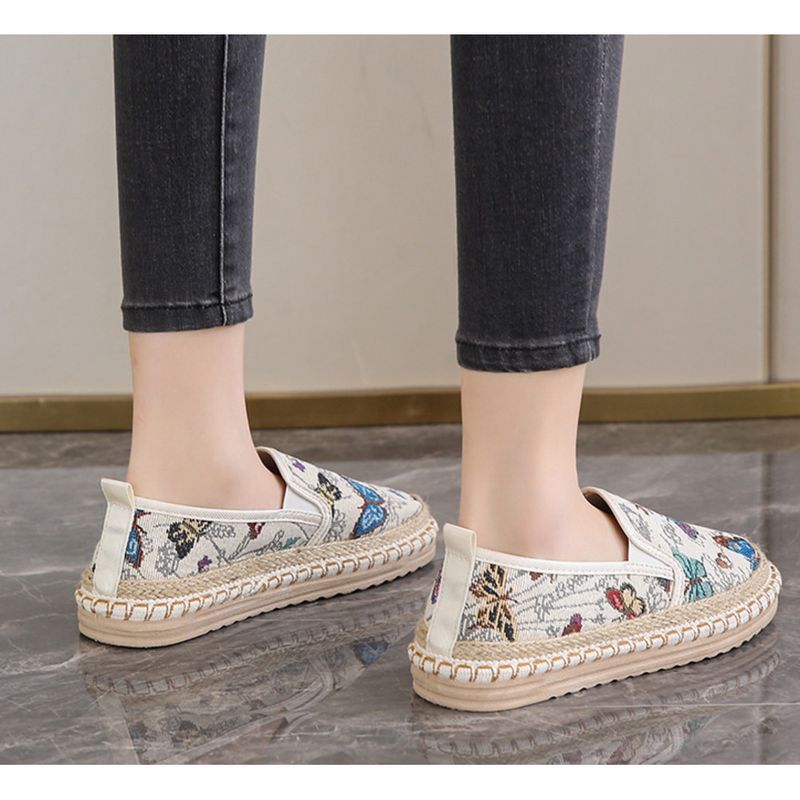 2024 new thick soled cloth women's casual every single shoe shallow mouth flat a slip-on lazy fashion shoes_voghion.com
