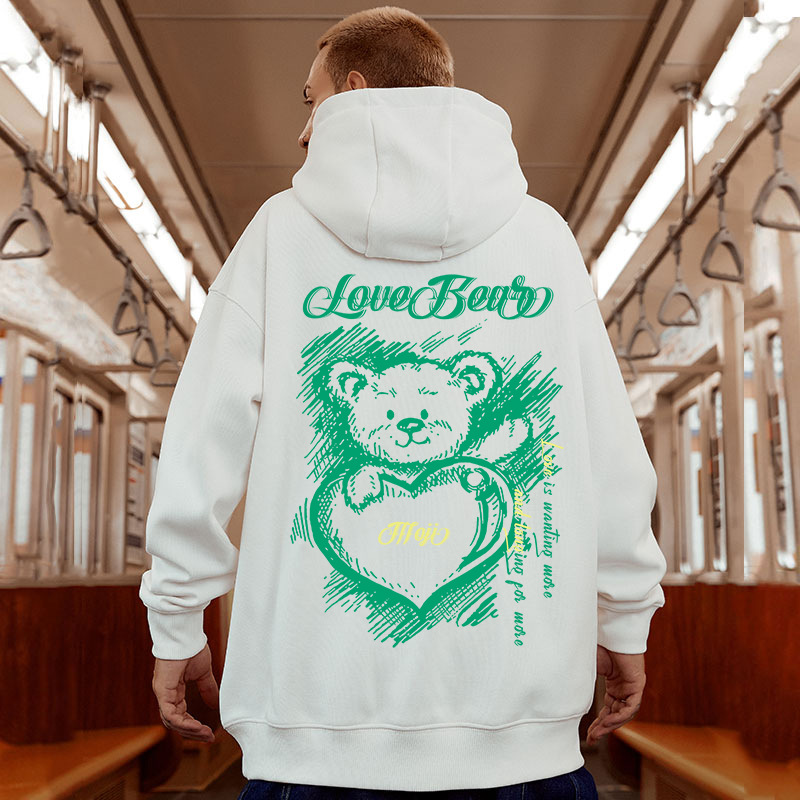 Large size hoodie men's autumn winter Chinese cotton Instagram trendy brand plush and thick fat loose fitting pullover_voghion.com