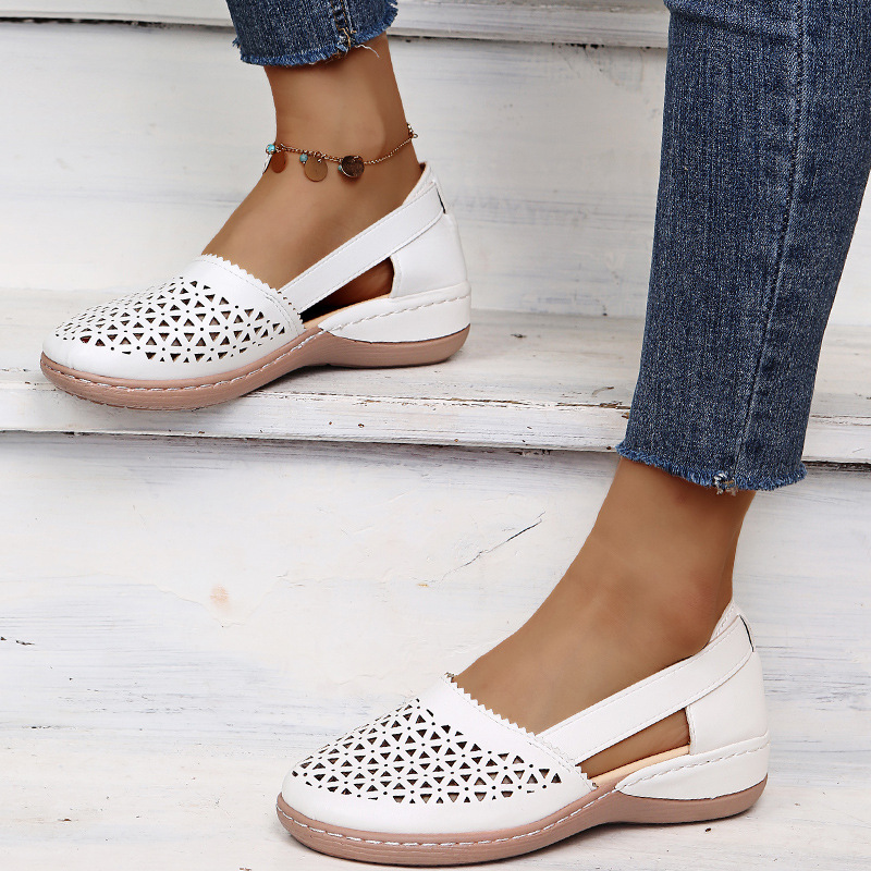 Modische, lässige, perforierte Schuhe für Damen_voghion.com