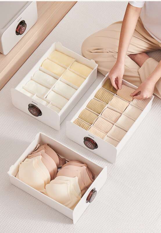 Underwear Storage Home Wardrobe, Underwear, Socks, Close Fitting Clothing, Drawer Style Partition And Sorting Box, Three_voghion.com