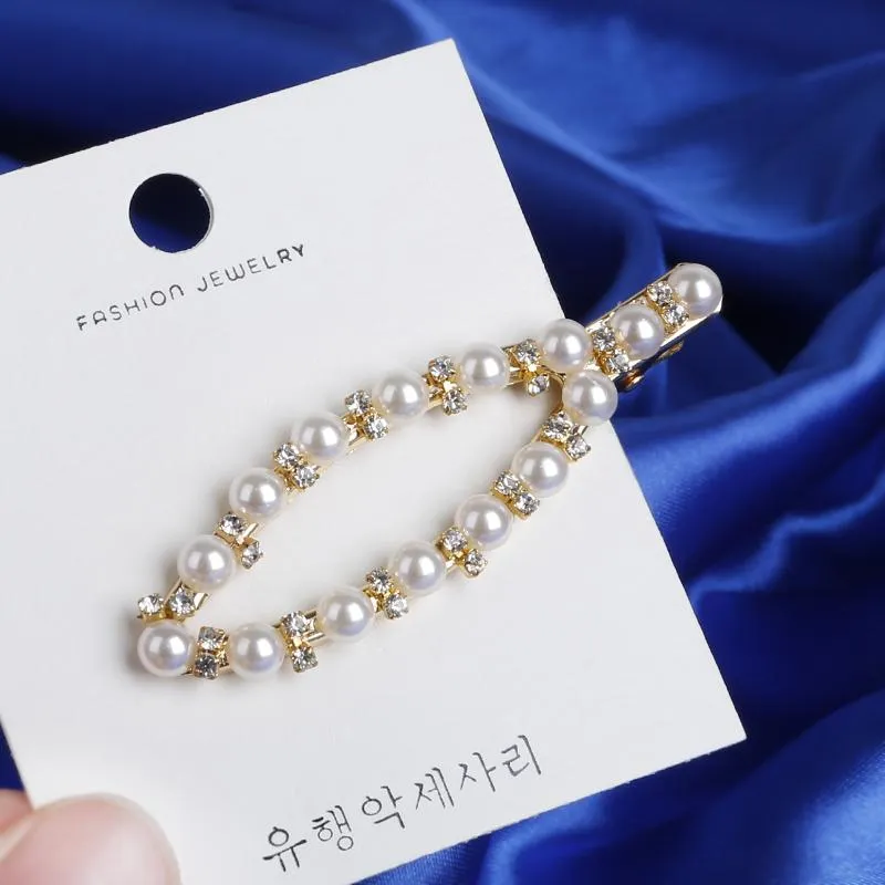 Koreai Ins Fashion 8 db-os gyöngycsat fém hajcsat arany színű hajcsat szépségápolási eszközök kiegészítők_voghion.com