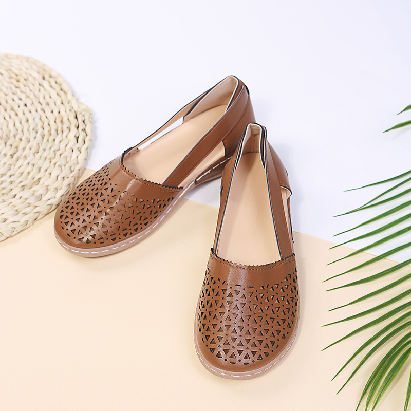 Modische, lässige, perforierte Schuhe für Damen_voghion.com