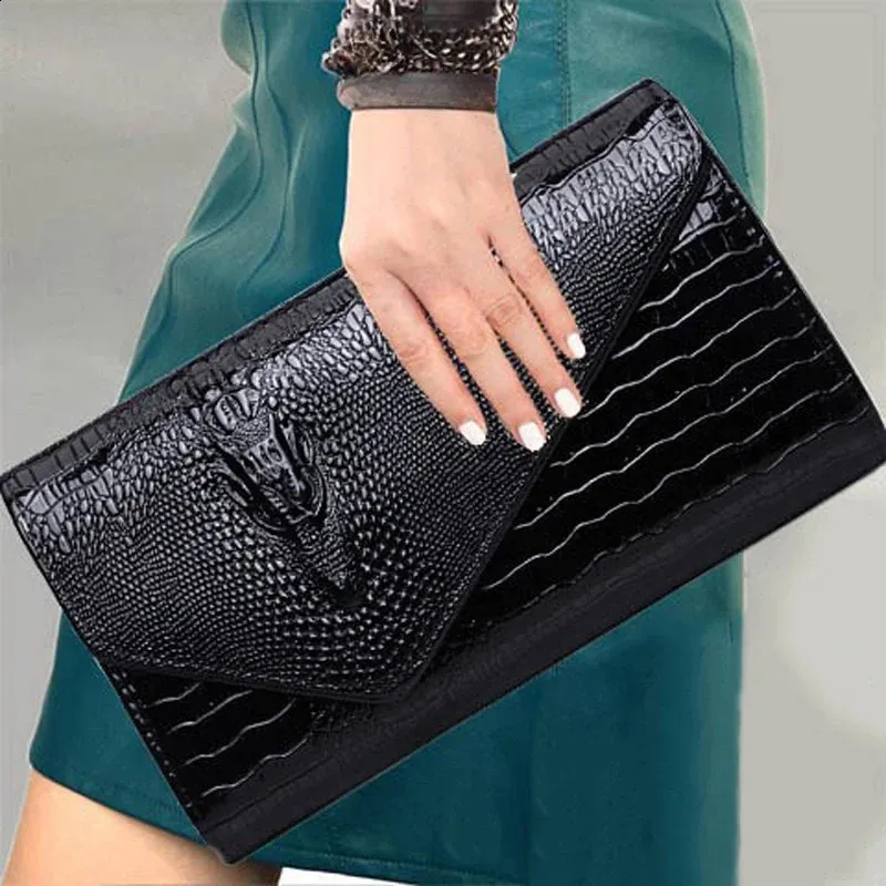 Stylische Clutch für Damen mit großem Fassungsvermögen und Print, Umhängetasche 241204_voghion.com