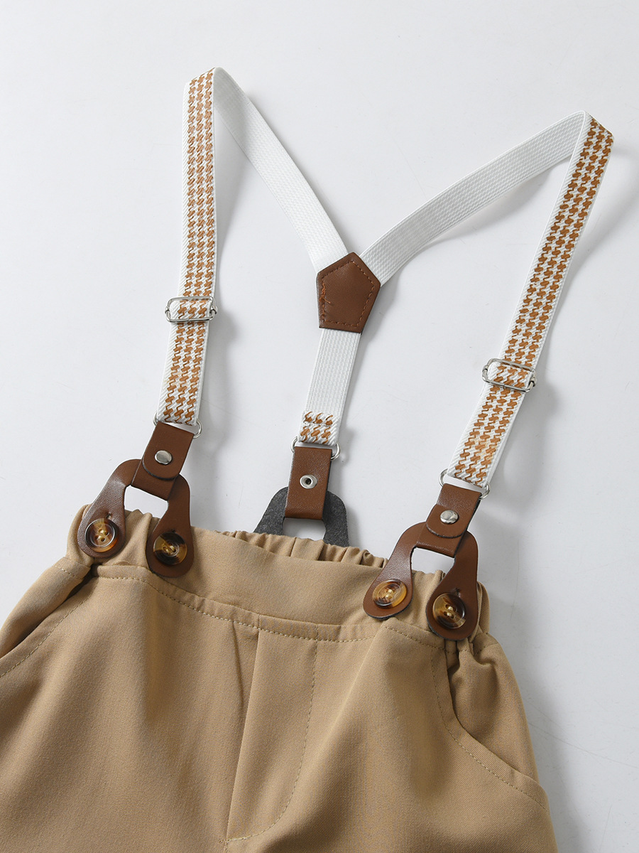 Mother&Kids Overalls two-piece boy summer suit baby suit Summer gentleman children suit_voghion.com