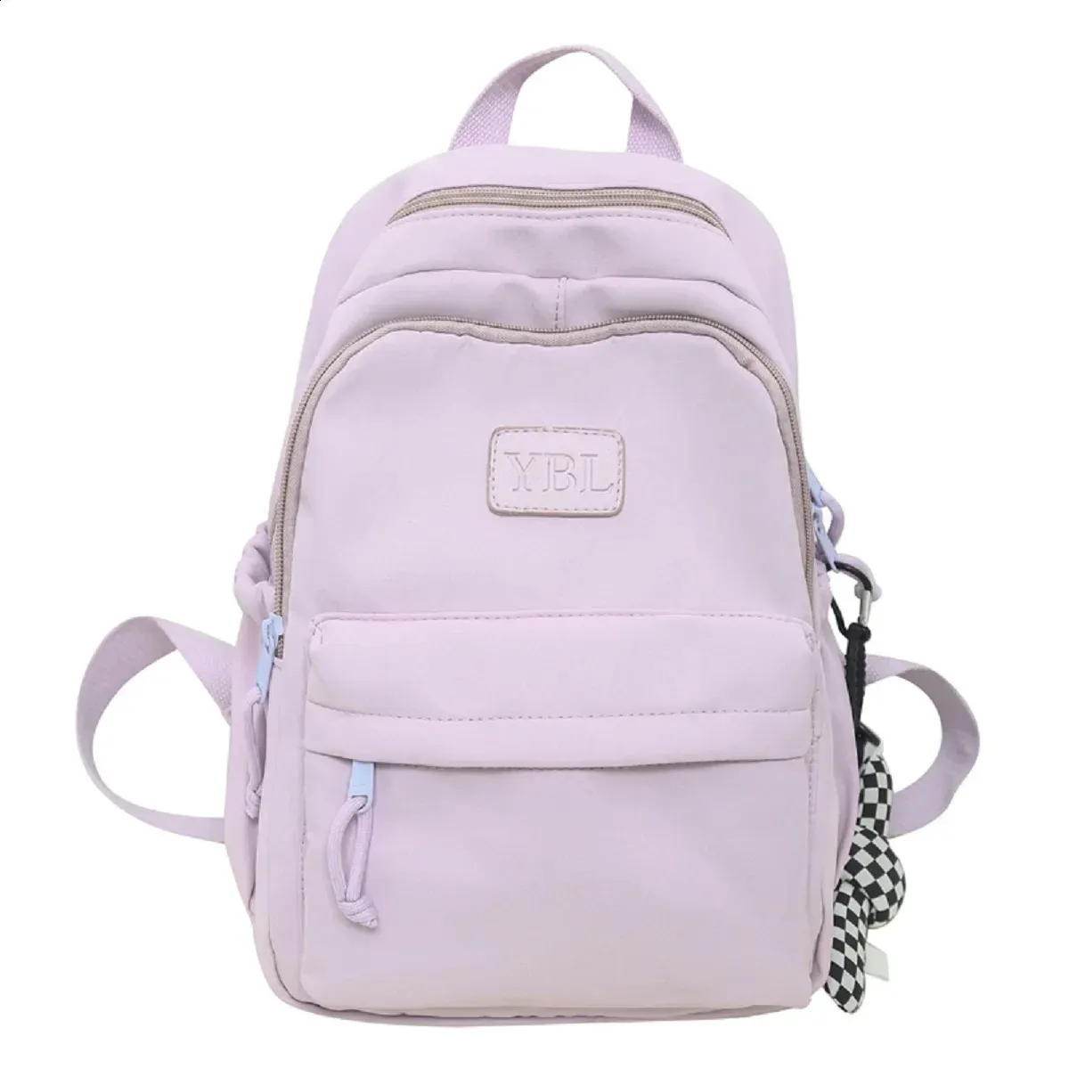 Large capacity casual waterproof nylon backpack fashionable elementary and middle school student bag 240820_voghion.com