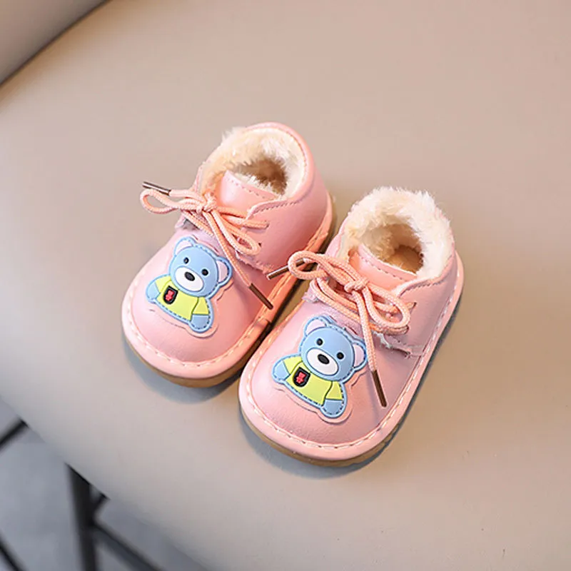 Scarpe invernali per neonati, morbide e calde, per bambine, Happysteps, con simpatici cartoni animati, casual, per bambini, comode e basse_voghion.com