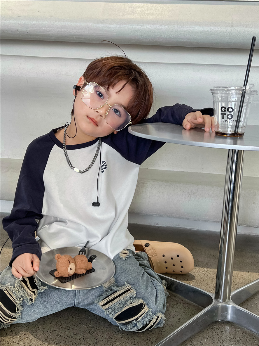 Mutter & Kinder Kinder jeans Jungen mode zerrissene hosen Baby hosen Hipster kinder hosen_voghion.com