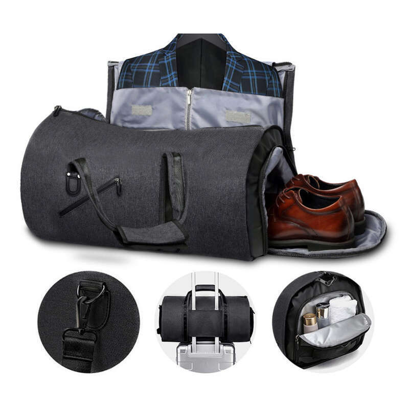 Borsa da palestra multifunzionale con scomparto per scarpe, grande capacità, da viaggio, da uomo_voghion.com