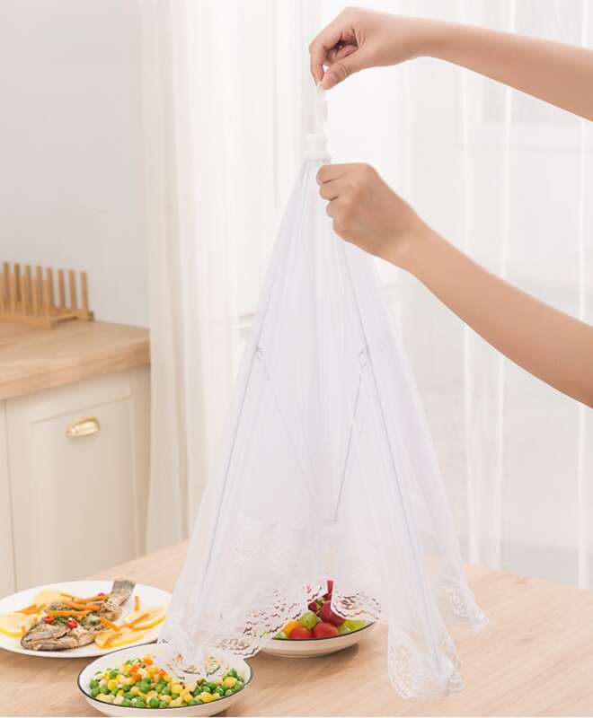 Summer New Foldable Anti Fly Vegetable For Household Meals, Dustproof Dining Table Cover, Large Rectangular Food Cover_voghion.com