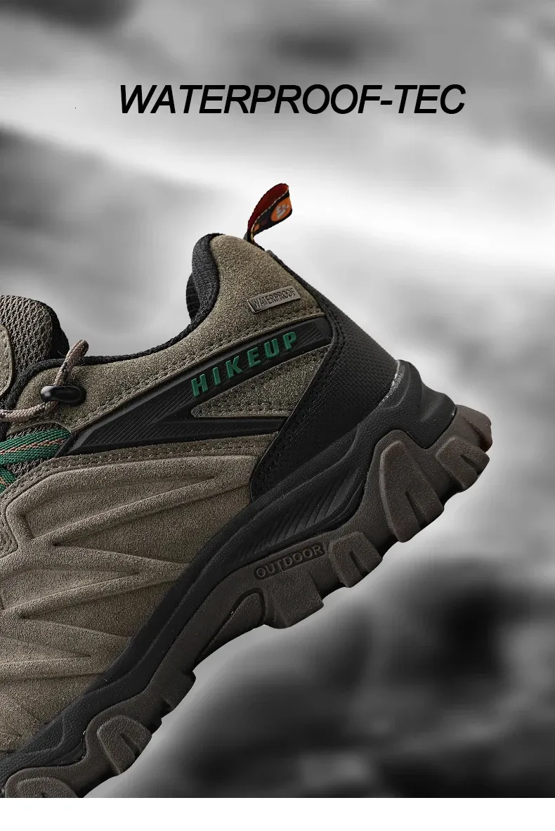 Herren Wanderschuhe Aus Leder Trekking Outdoor Kletterschuhe_voghion.com