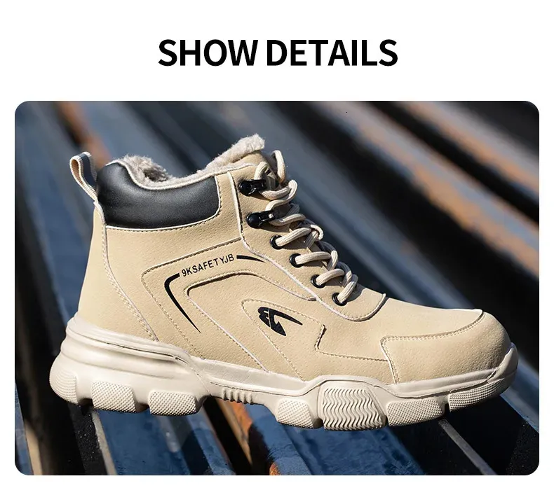 Arbeitssicherheit Stoßfeste Sportschuhe Stahlkappen Herren Arbeitsstiefel 250318_voghion.com