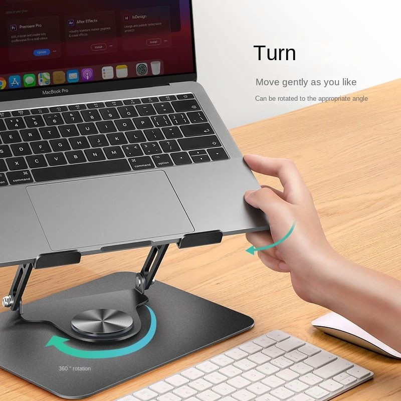 360° Rotating Laptop Stand Foldable Laptop Stand Height Adjustable Foldable Tablet Stand 10-17 Inches Devices_voghion.com