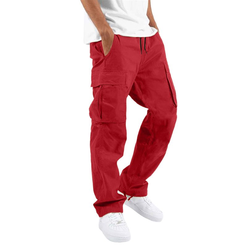 Herrenbekleidung, Overall, Kordelzug, mehrere Taschen, Freizeithose_voghion.com