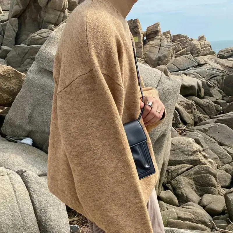 Männer Kleine Umhängetasche PU Leder Casual Wild Messenger Bags einfarbig Jungen Schulter Tasche Telefon Geldbörse Multifunktion_voghion.com
