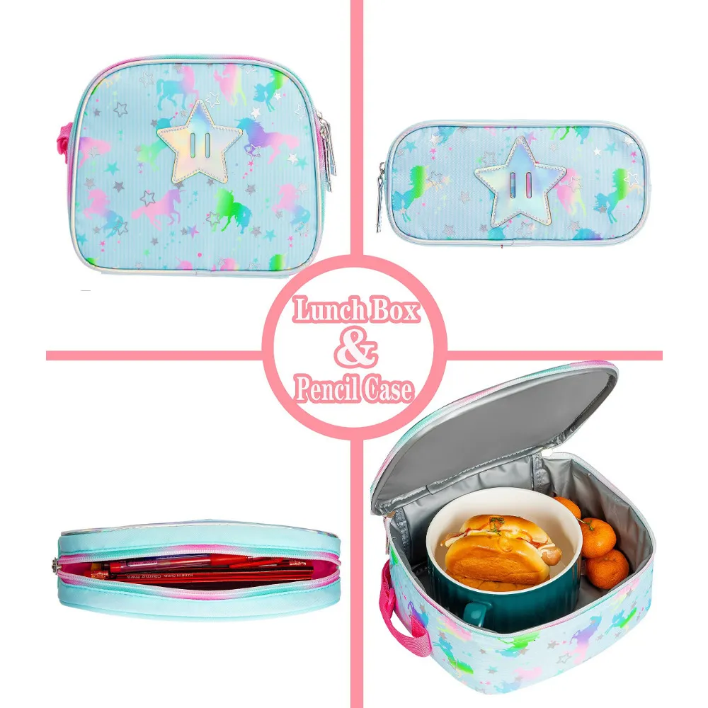 Backpacks Bikab School Bags 3 In 1 Kids Children for Girl 16" Girls Set Bag Water Proof 230803_voghion.com