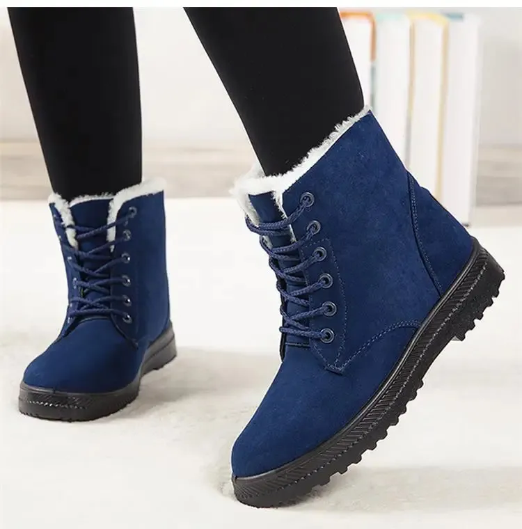 Snow Fashion Platform Donna 2025 Tendenza Mid High Donna Scarpe Invernali Stivali Botas Mujer 241024_voghion.com