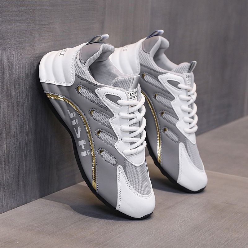 Herren Leder Wanderschuhe Schnürschuhe Freizeit Outdoor Mesh Schuhe_voghion.com