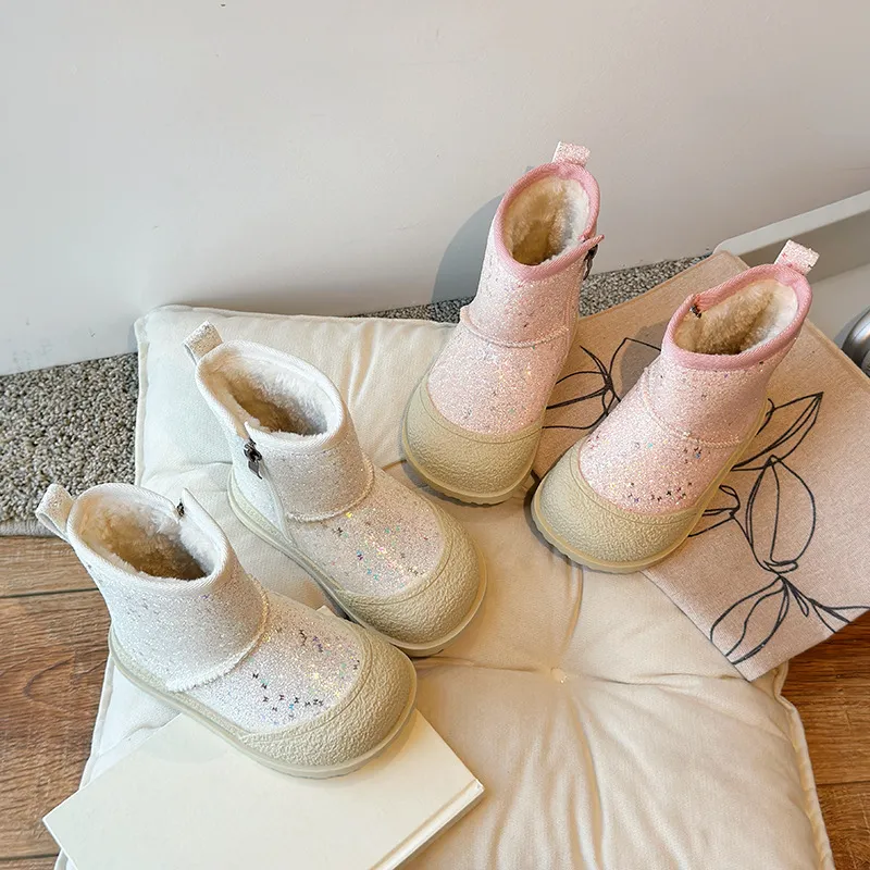 Warme kinder snowboots voor de winter mode jongens en meisjes_voghion.com