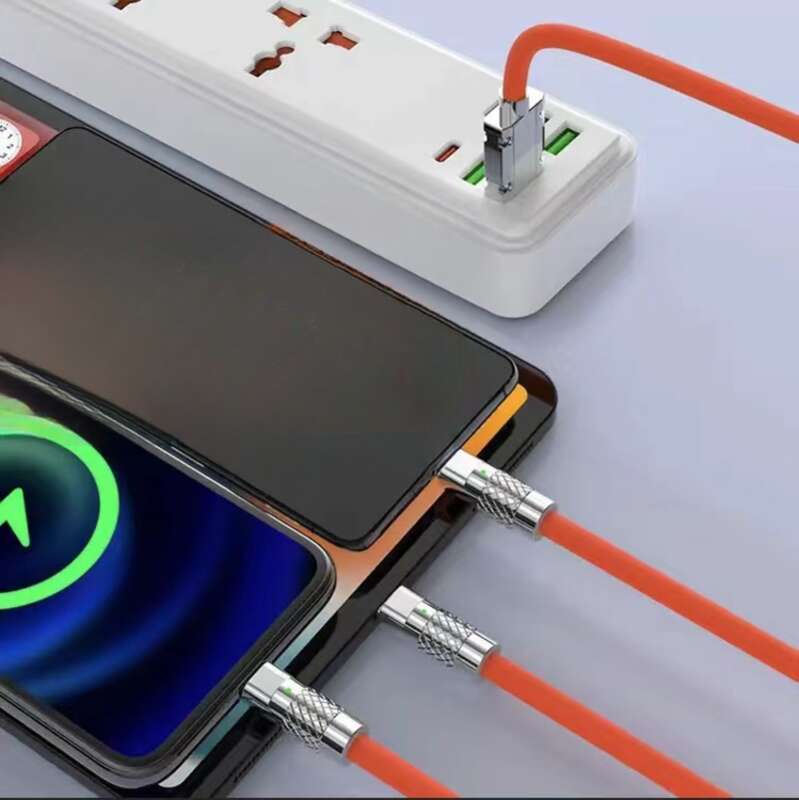 Repülőgép utas adatai kábelben, egy húzással három 120 W-os szupergyors töltés Geek vonal TYPE-C-hez alkalmas_voghion.com