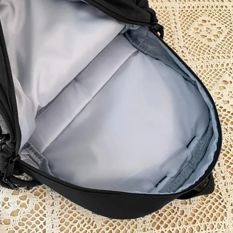 Large capacity casual waterproof nylon backpack fashionable elementary and middle school student bag 240820_voghion.com