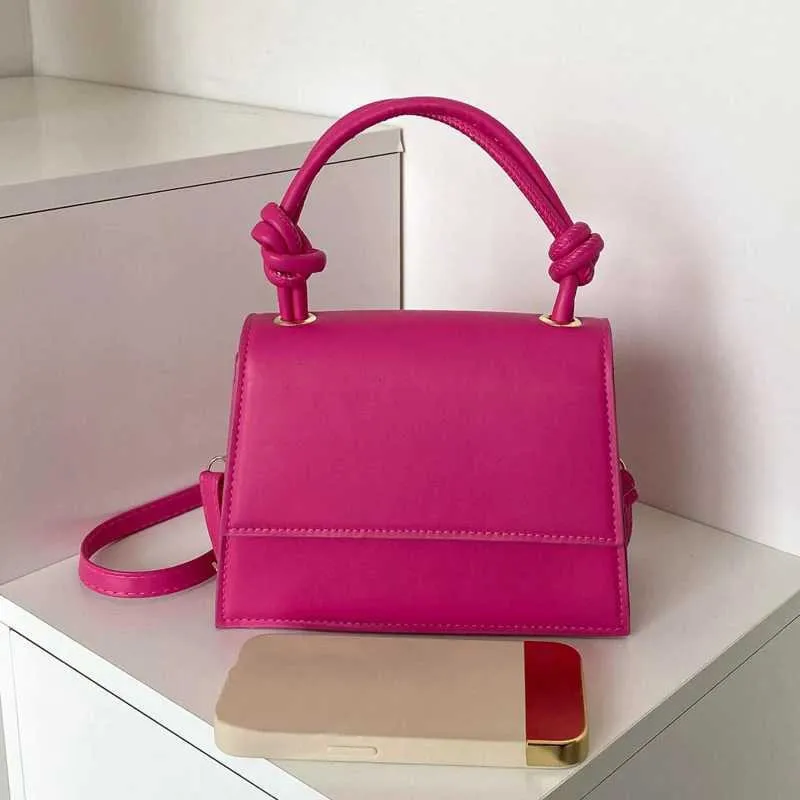 Solide Pu Leder Schulter Tasche Mode Designer Handtaschen Top Griff für Frauen Casual Umhängetaschen Ba241108_voghion.com