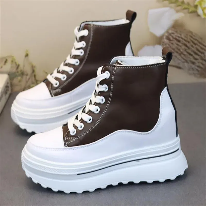 Platform Pu Leather Wedge Hidden Boots For Women Winter Running_voghion.com