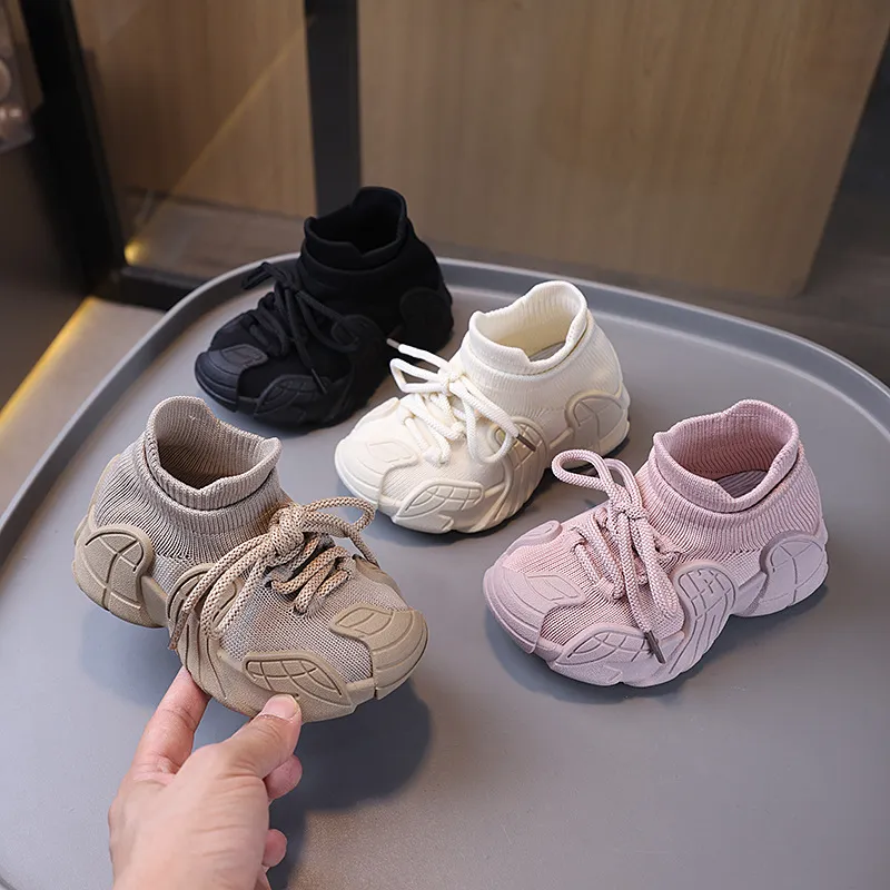 2025 Nei Sneakers fir Kanner Moud Slip on Walking Mesh Plateau Socken Stiwwelen Littlesprouts Klengkannerschong Grouss Gréisst Jugend_voghion.com