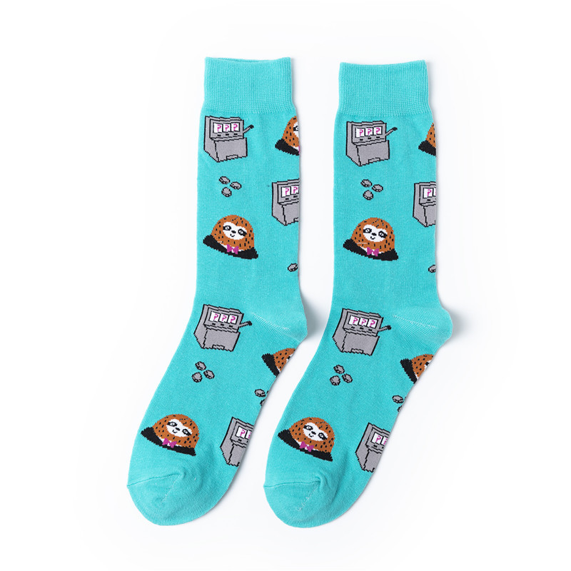 2025d All-Season Mid-Calf Women's Combed Cotton Personality Men's Socks Cartoon Trend_voghion.com