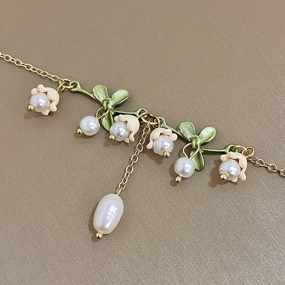 Anhänger Halsketten Lifefontier Süße Glocke Orchideen Blume Für Frauen Mädchen Temperament Emaille Hochzeit Choker Halskette_voghion.com