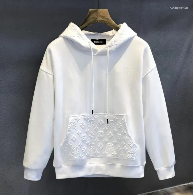 Sweats à capuche pour hommes, noir et blanc, sweats à capuche de créateur, manteaux classiques à manches longues_voghion.com
