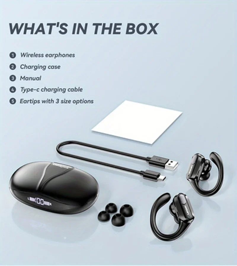 Lenovo Xt80 True Wireless Bluetooth Earphones With Mic And Earhooks_voghion.com