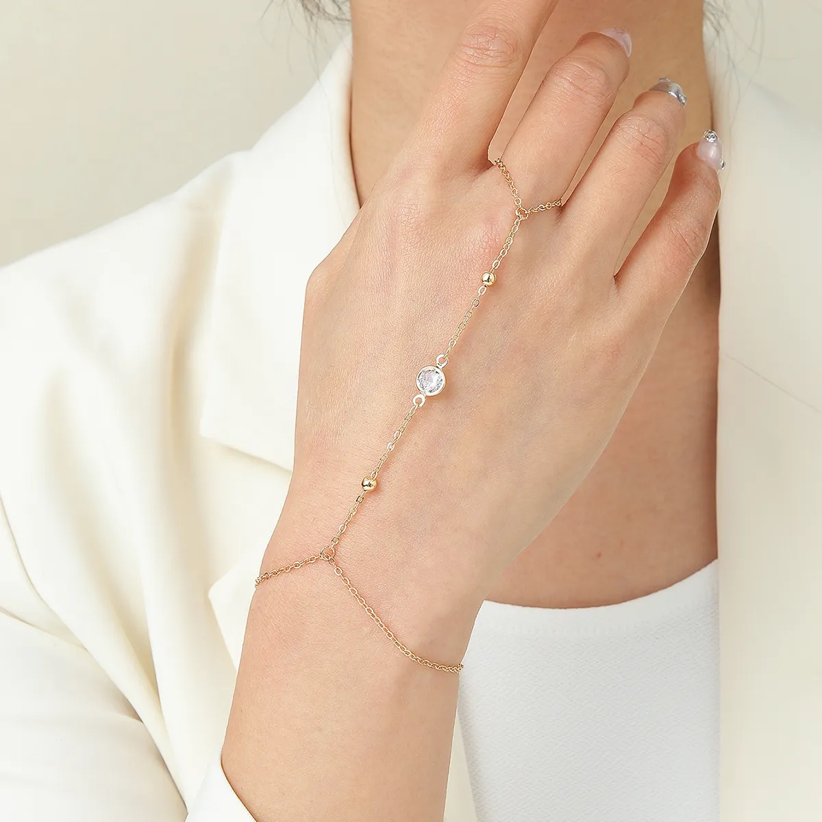 Bracelets à maillons Kinitiail Un bracelet assorti simple et tendance avec une ancienne princesse associée à un géant exquis_voghion.com