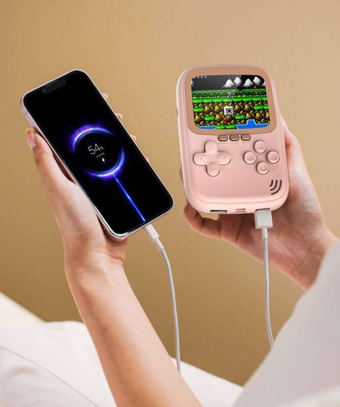 New 500 In One Mini Version GAME Mobile Power Bank INS Handheld Game Console_voghion.com