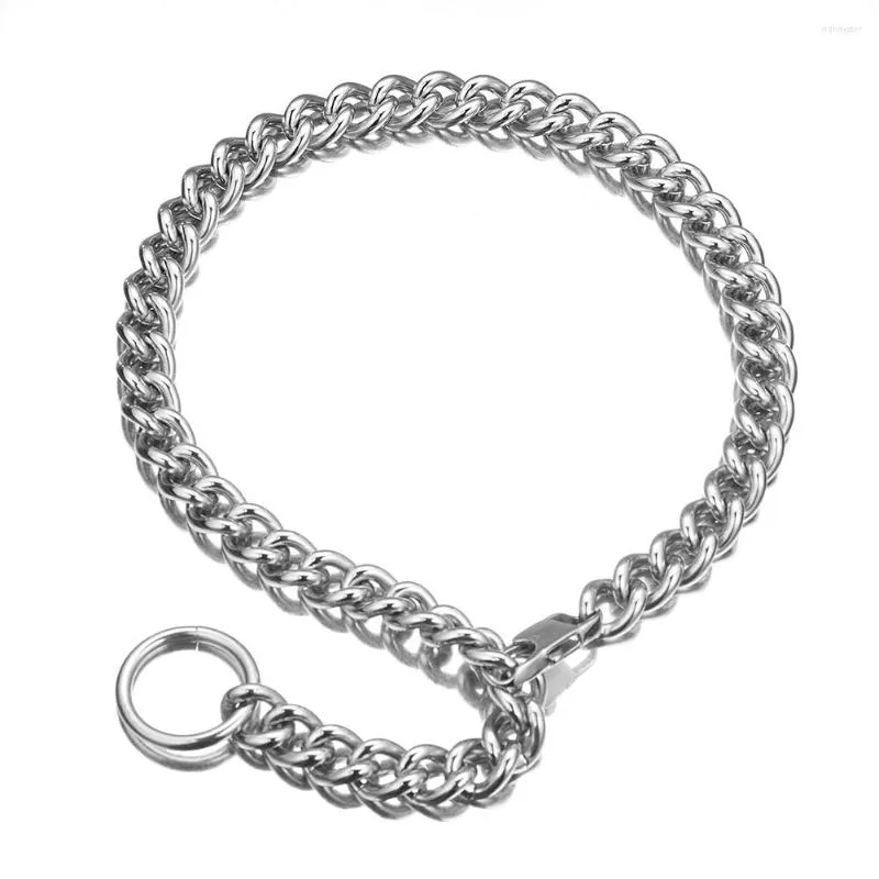 Kedjor 9mm Punk Herr Pojkar 316L Rostfritt Stål Sier Färg Kubansk Länkkedja Halsband Smycken Presenter_voghion.com