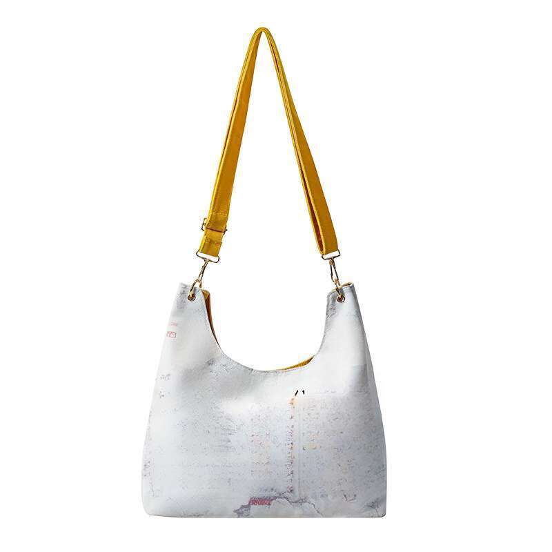 Coin Crescent Women's Handbag, Scenic Point, Shoulder Canvas Bag, Portable Large Capacity_voghion.com
