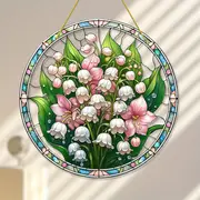 Acchiappasole a forma di mughetto 20x20 cm - Classico acrilico 2D. Non necessita di alimentazione. Perfetto per decorare giardino e ufficio. Regalo ideale per gli amanti dei fiori._voghion.com