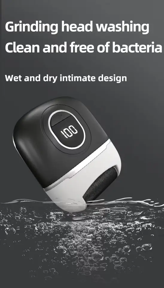 Râpe électrique pour pieds avec têtes de rechange douces_voghion.com