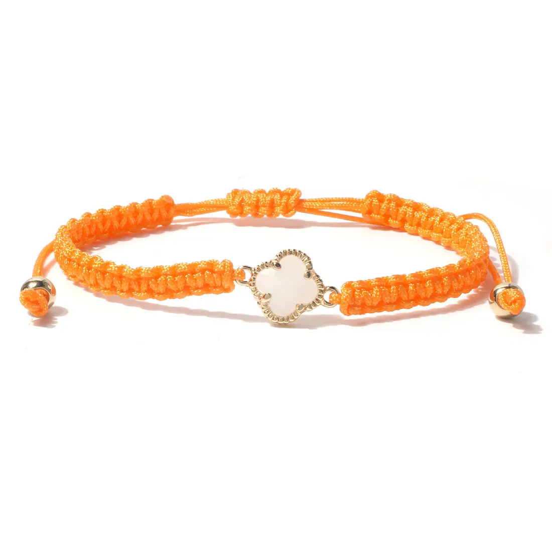 KDC869 großhandel mode handgemachte glück Vierblättriges Kleeblatt Blume charme armband rame seil schmuck frauen string mädchen_voghion.com